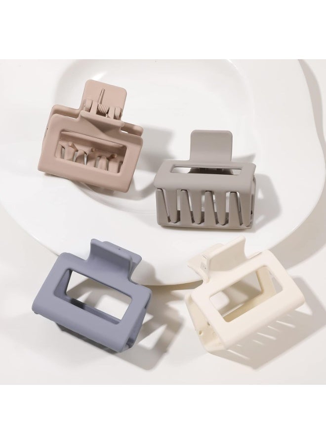 ChicAbode Hair Claw Clips for Women Thick Thin Hair - Medium Square Matte Claw Clips Small Rectangle Claw Clip Strong Hold Cute Jaw Clip Non-slip Hair Styling Accessories for Long or Shot Hair - Image 3